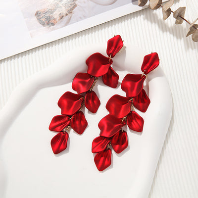 IG Style Retro Flower Arylic Plating Women'S Drop Earrings