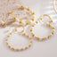 Aogu Gold-Plated Copper Bead Bracelet for Women - 6mm/8mm/10mm Versatile Jewelry