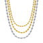 IG Style Solid Color 18K Gold Plated Stainless Steel Double Layer Necklace
