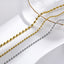 IG Style Solid Color 18K Gold Plated Stainless Steel Double Layer Necklace