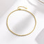 IG Style Solid Color 18K Gold Plated Stainless Steel Double Layer Necklace