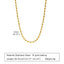 IG Style Solid Color 18K Gold Plated Stainless Steel Double Layer Necklace