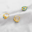INS Style Evil Eye 18K Gold Plated Copper Open Ring - Vintage Turkish Design