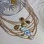 INS Style Geometric Stainless Steel Natural Stone Pearl Shell Women's Necklace