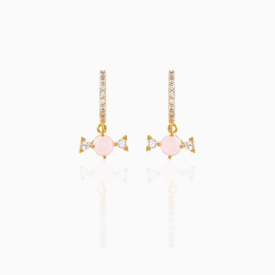 INS Style Asymmetric Star and Moon Zircon Earrings in 18K Gold Plated Copper