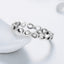 INS Style Simple Style Infinity Sterling Silver Hollow Out Rings