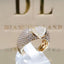 Jewelry Fashion Heart Encrusted Diamond Ring Wholesale