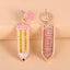 Korea Simple Creative Colored Pencil Fun Earrings