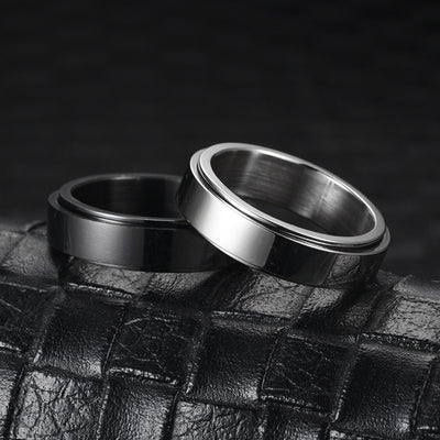 Korea Simple New Stainless Steel Rotatable Ring