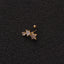 Korean  Creative Five-pointed Star Zircon Earrings