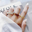 Korean Amber Acrylic Acetate Minimalist Mixed Color Ring