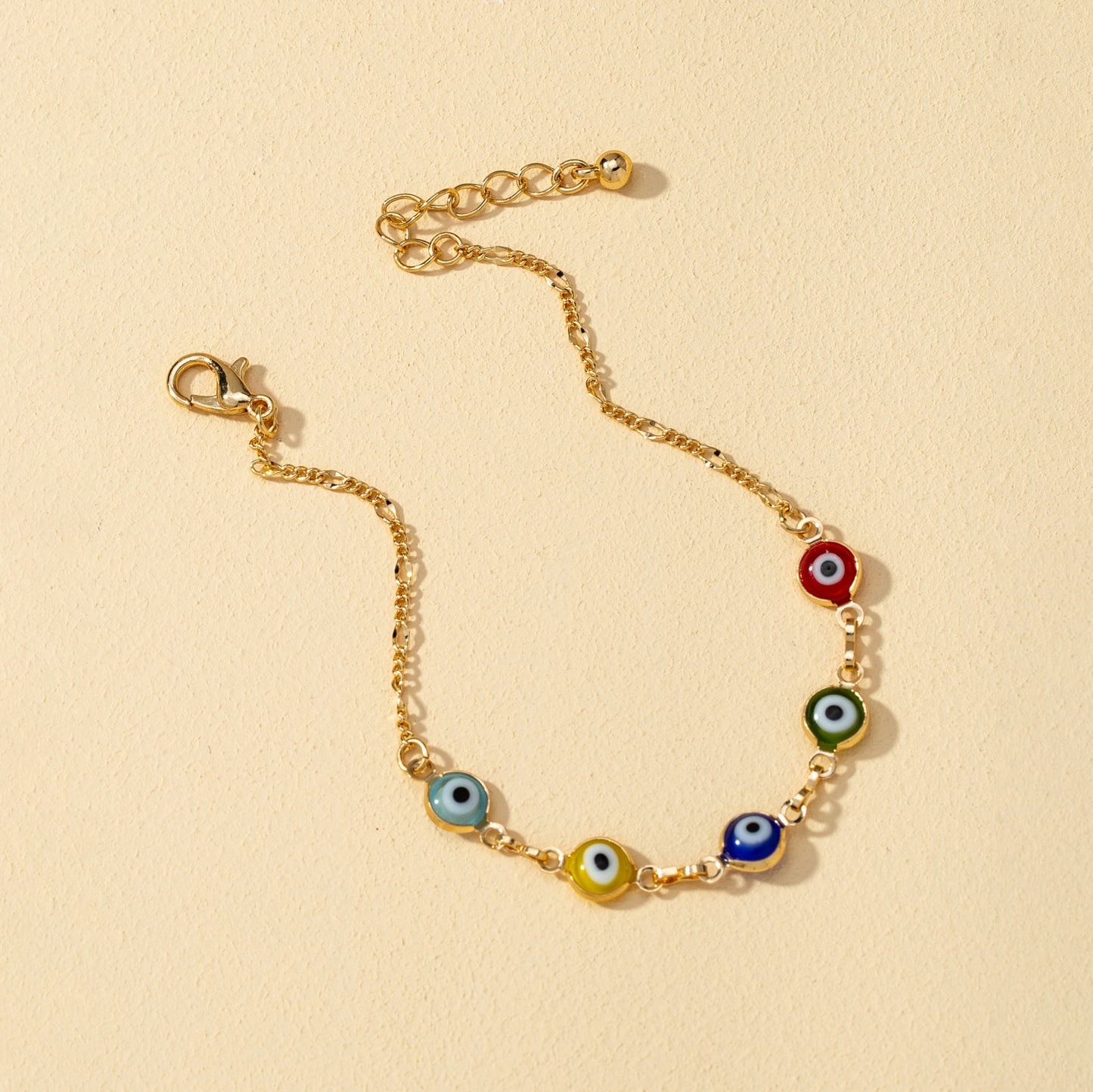 Korean Colorful Demon Eye Simple Bracelet