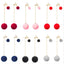 Korean Fashion Hair Ball Earrings