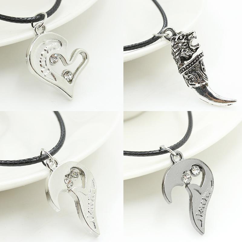 Korean Fashion Love Couple Titanium Steel Necklace NHDP158304