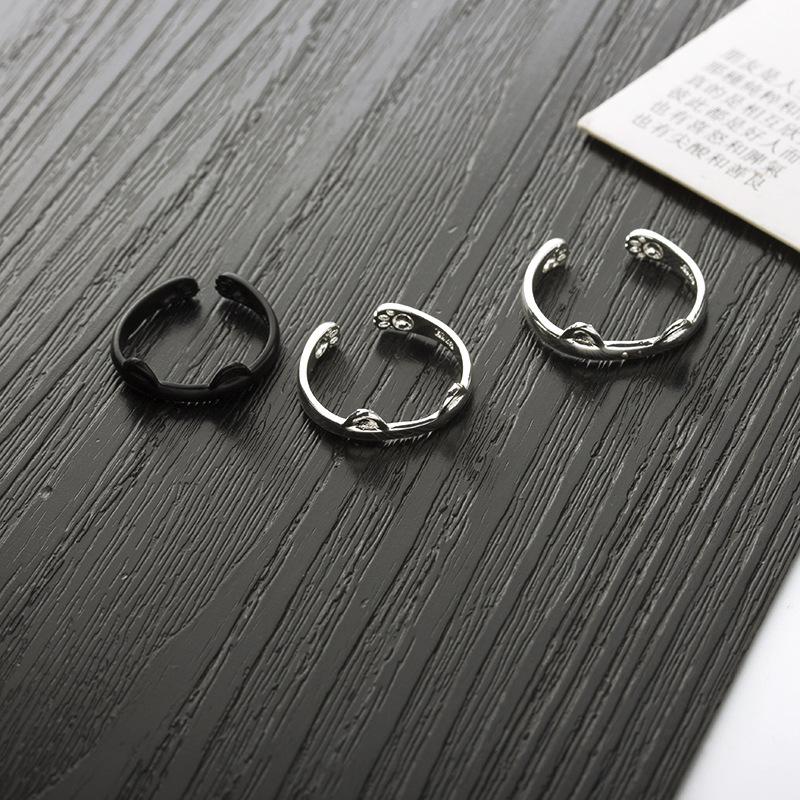 Korean Fashion Cute Cartoon Cat Claw & Ear Open Ring