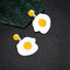 Korean Fried Eggs Sweet And Cute Girl Line Hot-saling Acrylic Alloy Earrings