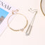 Korean Fashion Sweet Beaded Zircon Bow Bracelet - Adjustable Friendship Jewelry Gift