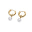 Korean Style Pearl Copper Plating Earrings