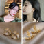 Lady Geometric Alloy Plating Artificial Pearls Women'S Earrings 1 Pair
