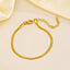 Simple Geometric Stainless Steel Snake Chain Bracelet