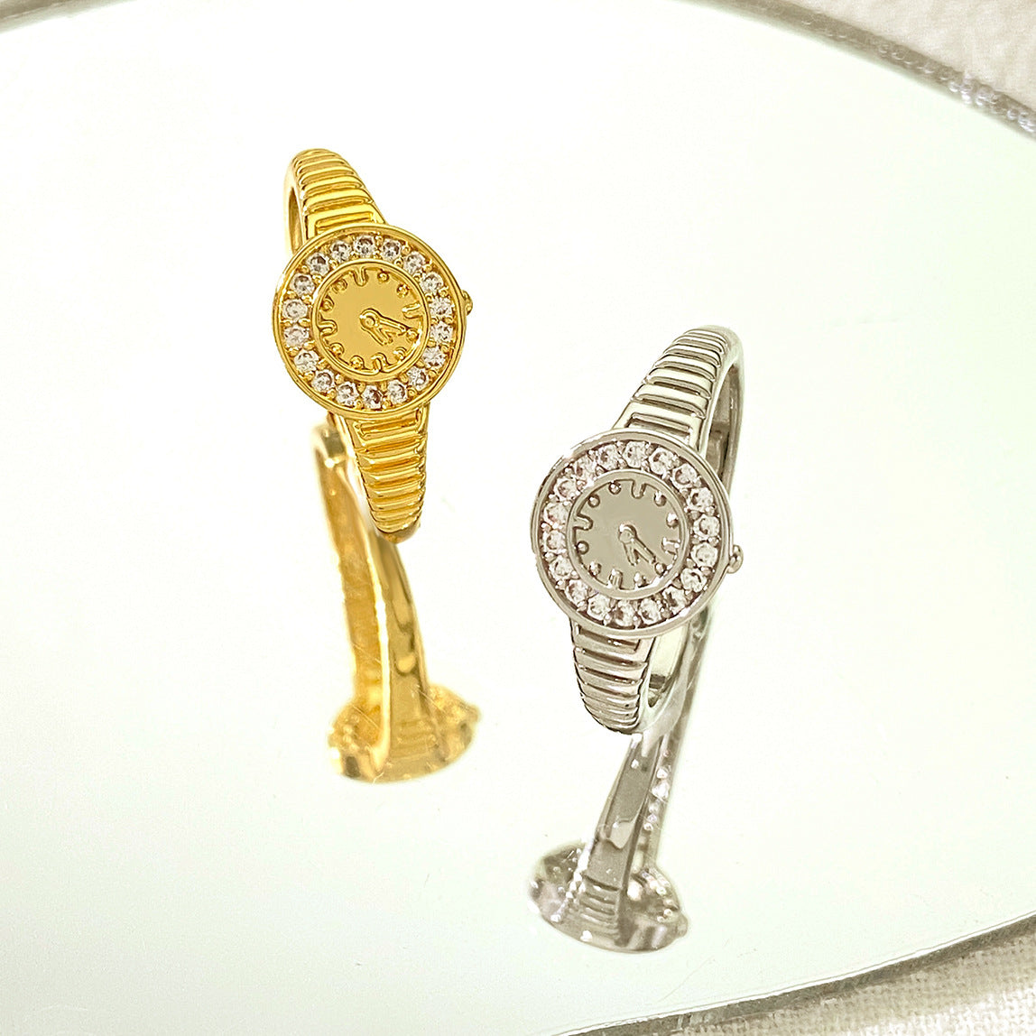 Luxurious 14K Gold Plated Silver Rings - Modern Statement Couple Rings