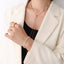 French Style Starry Zircon Titanium Steel Bracelet and Necklace Set