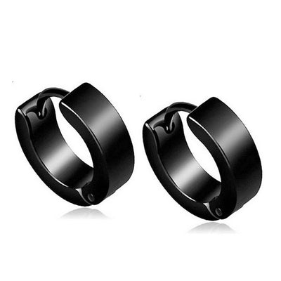 Men'S Fashion Geometric Stainless Steel Earrings Plating Stainless Steel Earrings