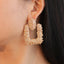 Metal Geometric Retro Exaggerated Square Fashion Irregular Earrings