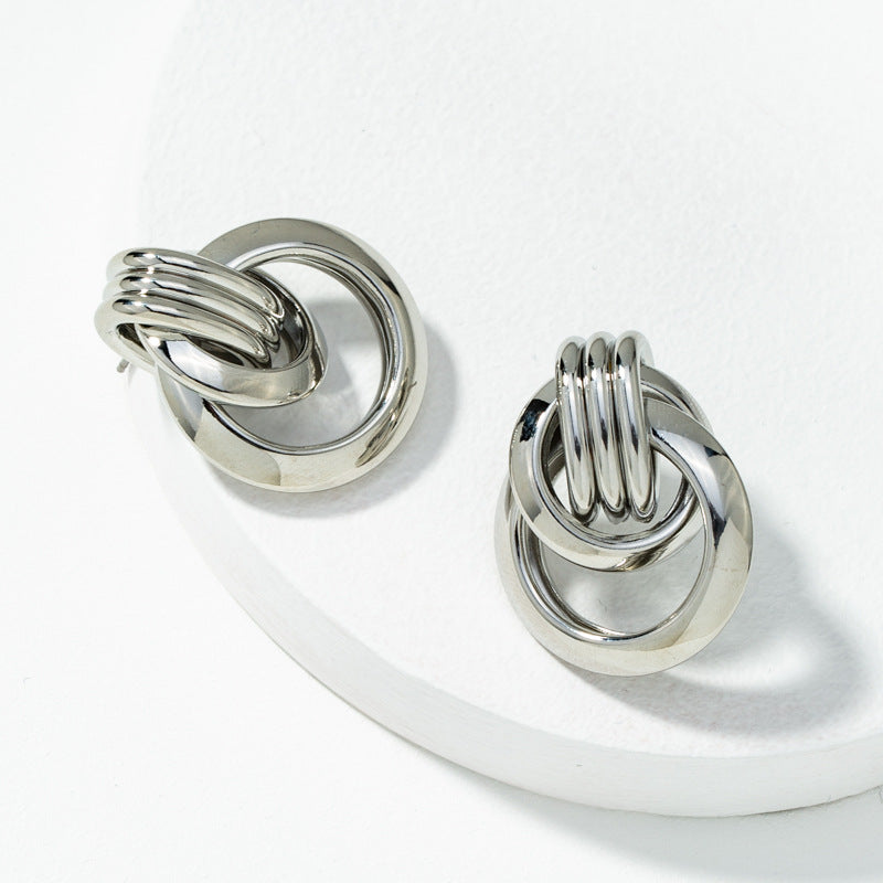 Metallic Minimalist Fashion Earrings - 2020 European and Korean Style Studs