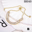 Micro-inlaid Color Zircon Basic Chain Fashion Simple Adjustable Pull Bracelet