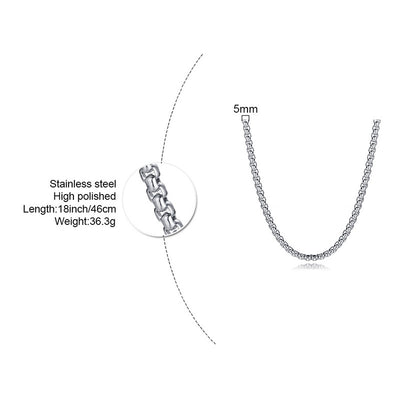 Modern Style Geometric Stainless Steel Necklace Plating Stainless Steel Necklaces