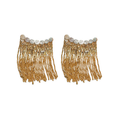 Modern Tassel Alloy Women's Drop Earrings - Unique Vintage Design 2023