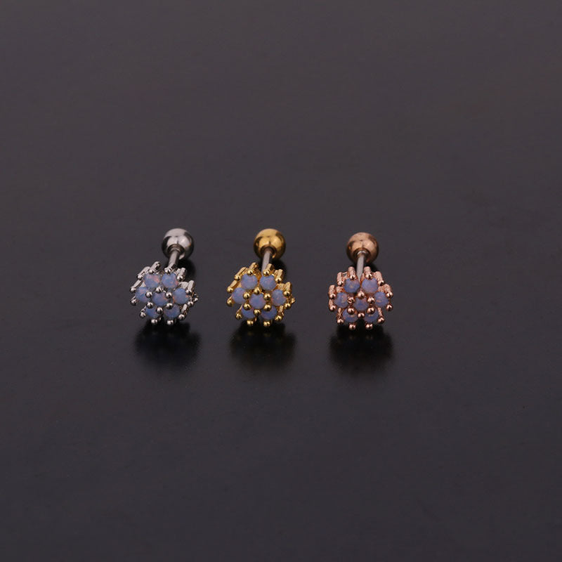 New  Creative Fashion Color Zircon Earrings