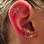 New Animal Ear Cuff Dinosaur Antique Clip Earrings Silver Gold NHDP150552