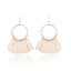 Bohemian Woolen Tassel Hoop Earrings