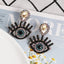 New Diamond Eye Tassel Earrings Devil's Eye Earrings
