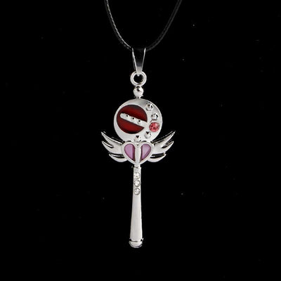 Sailor Moon Magic Wand Pendant Necklace Anime Jewelry