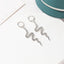 New Fashion Creative Snake-shaped Earrings Long Diamond Earrings Simple Wave Earrings Wholesale