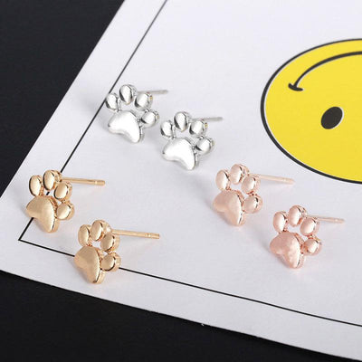 New Fashion Dog Paw Earrings Cute Animal Foot Paw Earrings Cat Paw Earrings Wholesale