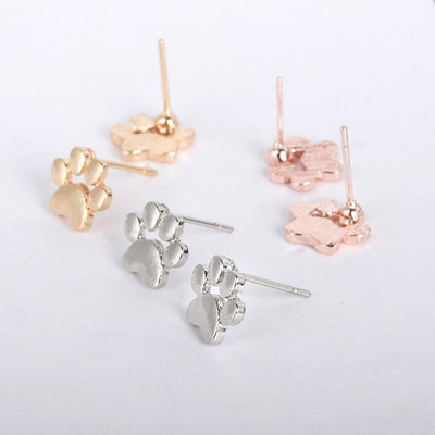 New Fashion Dog Paw Earrings Cute Animal Foot Paw Earrings Cat Paw Earrings Wholesale