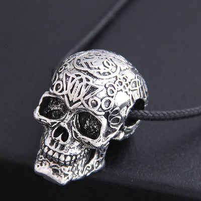 New Fashion Men Domineering Retro Skull Personality Necklace