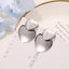 New Fashion Metal Sweet Double Peach Heart Earrings Love Heart Earrings For Women Wholesale