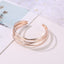 New Fashion Geometric Open Metal Cross Statement Bracelet Wholesale