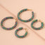 Geometric Circle Diamond Stud Earrings in Pastel Colors