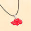 New Oil Dripping Red Cloud Pendant Alloy Necklace Keychain