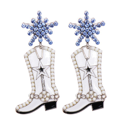 New Punk Exaggerated Martin Shoes Earrings Creative Jewelry