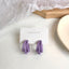 New Purple Multi-layer Circle Earrings