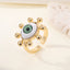Retro Punk Demon Eye Open Ring for Women - Three-Dimensional Creative Design