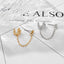 Retro Creative Crown Chain Ear Cuff Earrings for Women