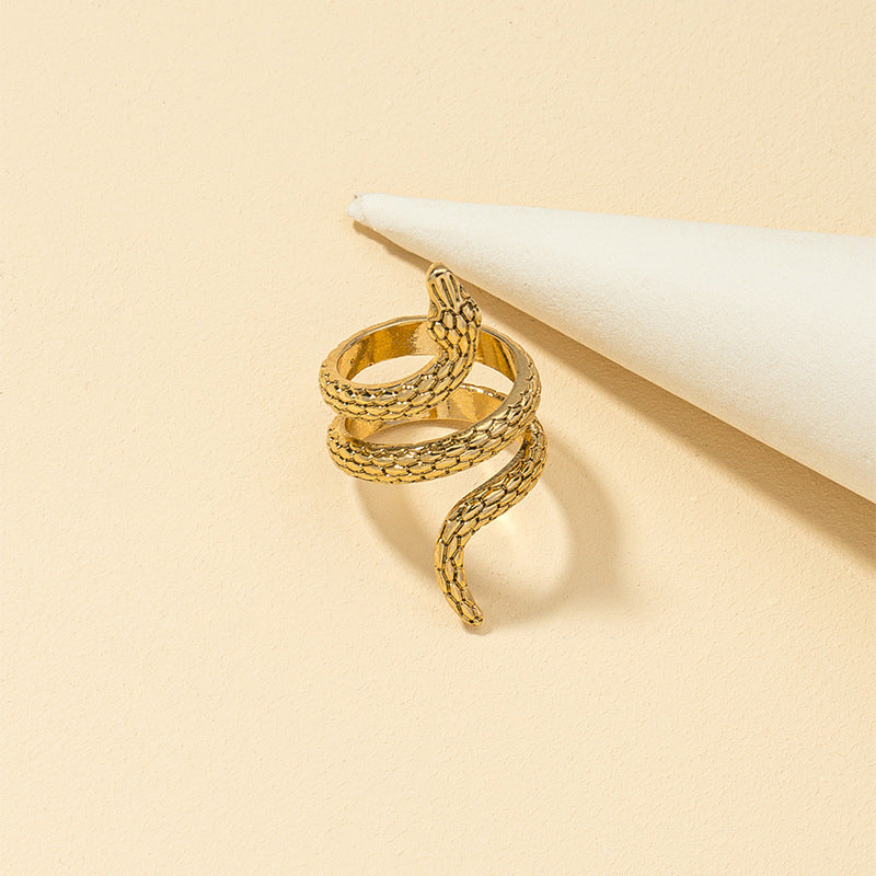 New Retro Zodiac Snake Ring - Trendy Vintage Style Jewelry